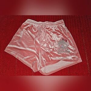 ROMWE Blush Pink Skull Shorts